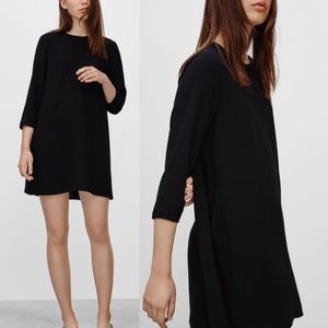 Aritzia Wilfred Myosotis Dress Women's Size S Black